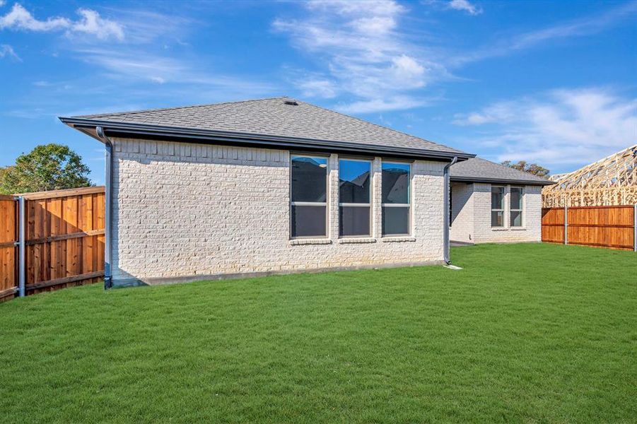 Exterior details and patio area of a home in Sterling Greene, Arlington (Image 3). Exterior details and patio area of a home in Sterling Greene, Arlington (Image 3).