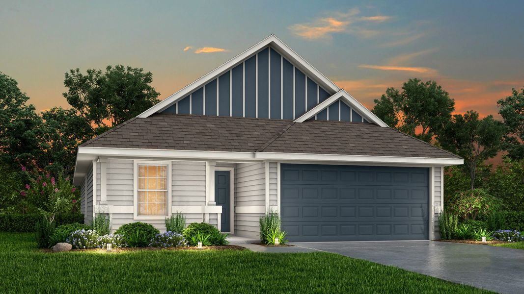 Representative exterior photo of a completed home built from the The Ravenna by Legend Homes in Rocky Creek Crossing, Crowley, TX (Image 22). Representative exterior photo of a completed home built from the The Ravenna by Legend Homes in Rocky Creek Crossing, Crowley, TX (Image 22).