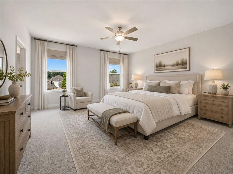 Furnished interior view inside a new home in , Hiram (Image 8).