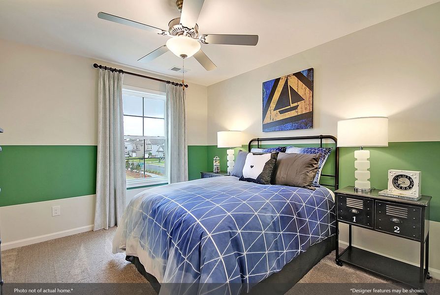 Furnished interior view inside a new home in Langdon Preserve, Angier (Image 14).