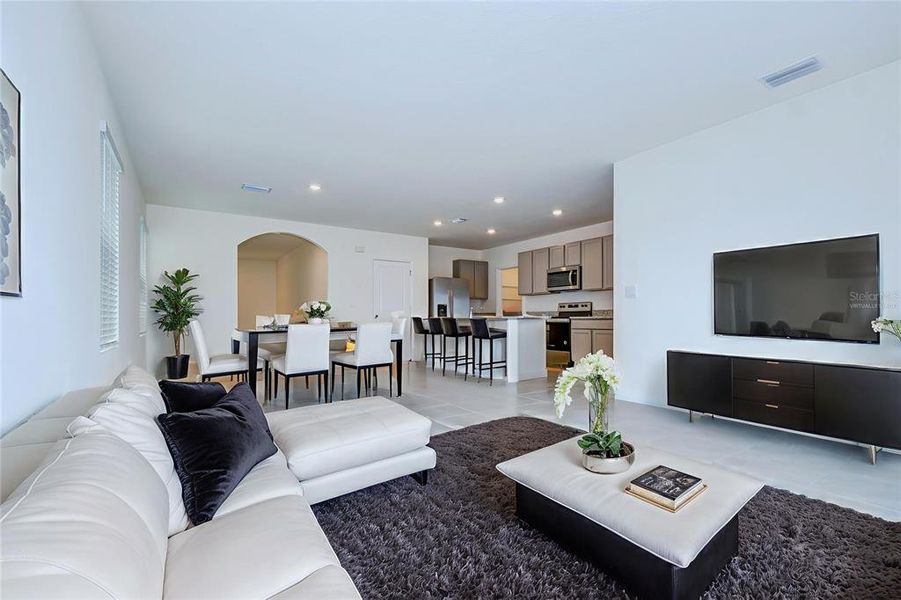 Furnished interior view inside a new home in Epperson, Wesley Chapel (Image 6). Furnished interior view inside a new home in Epperson, Wesley Chapel (Image 6).