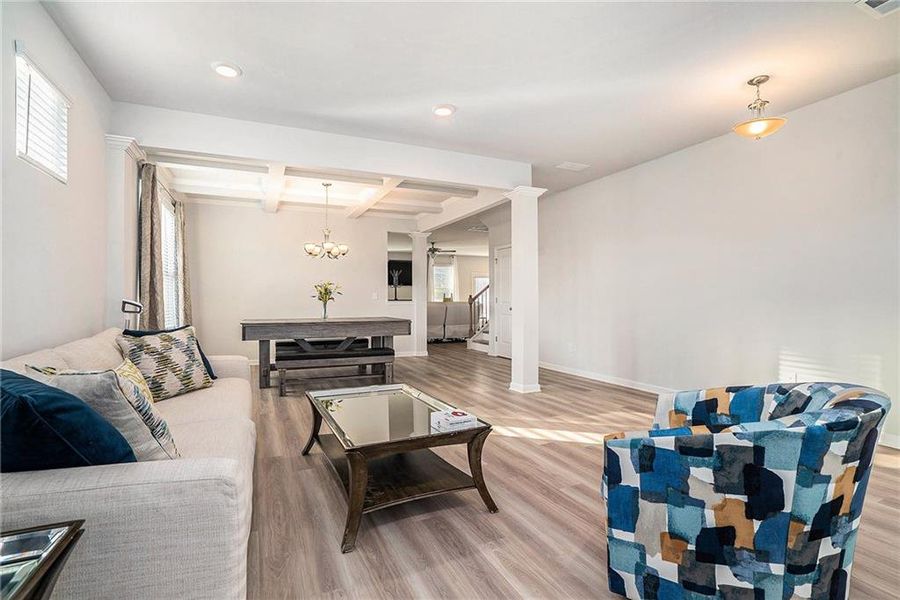 Furnished interior view inside a new home in Adagio, Dacula (Image 17).