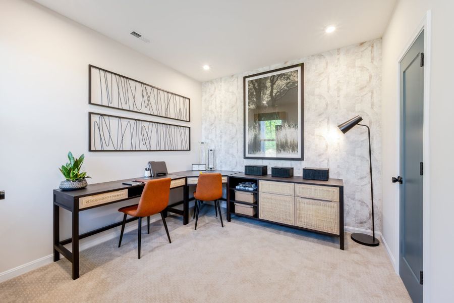 Representative furnished interior of a home built from the Wembley by Fischer Homes in Villas at Gold Creek, Dawsonville (Image 5).