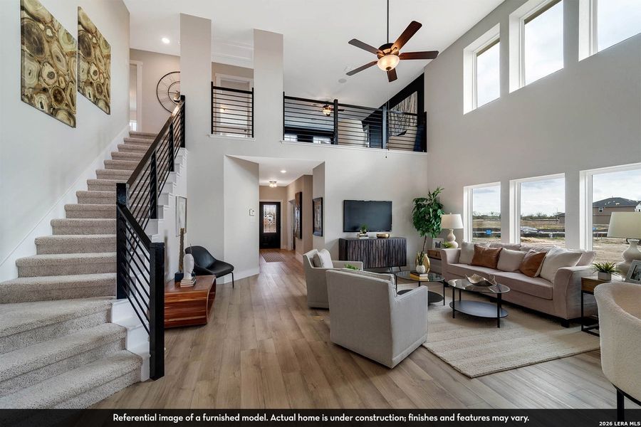 Furnished interior view inside a new home in Hennersby Hollow, San Antonio (Image 14).