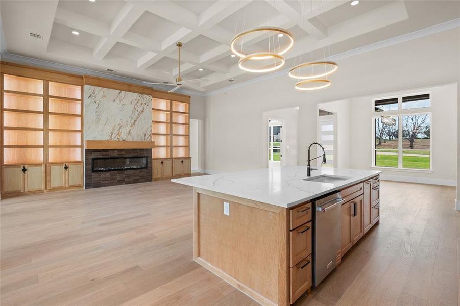 Furnished interior view inside a new home in Pecan Plantation, Granbury (Image 7). Furnished interior view inside a new home in Pecan Plantation, Granbury (Image 7).