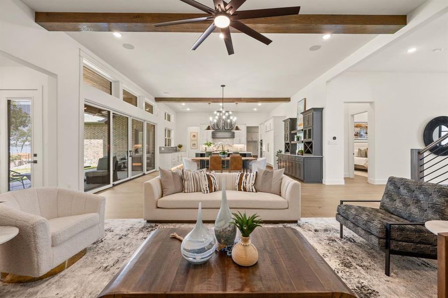 Furnished interior view inside a new home in The Resort on Eagle Mt. Lake, Fort Worth (Image 15).