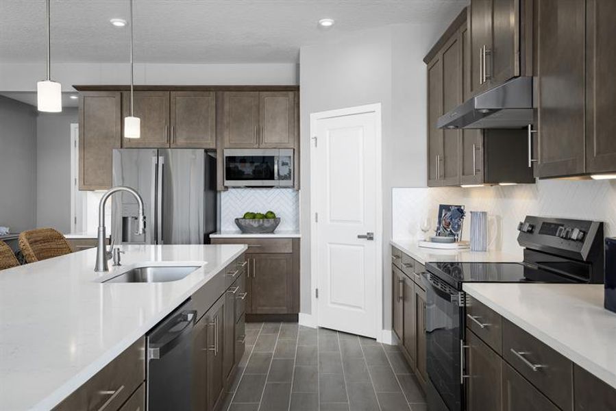 Representative furnished interior of a home built from the Laguna by Ryan Homes in Cedar Landings, Leesburg (Image 3).