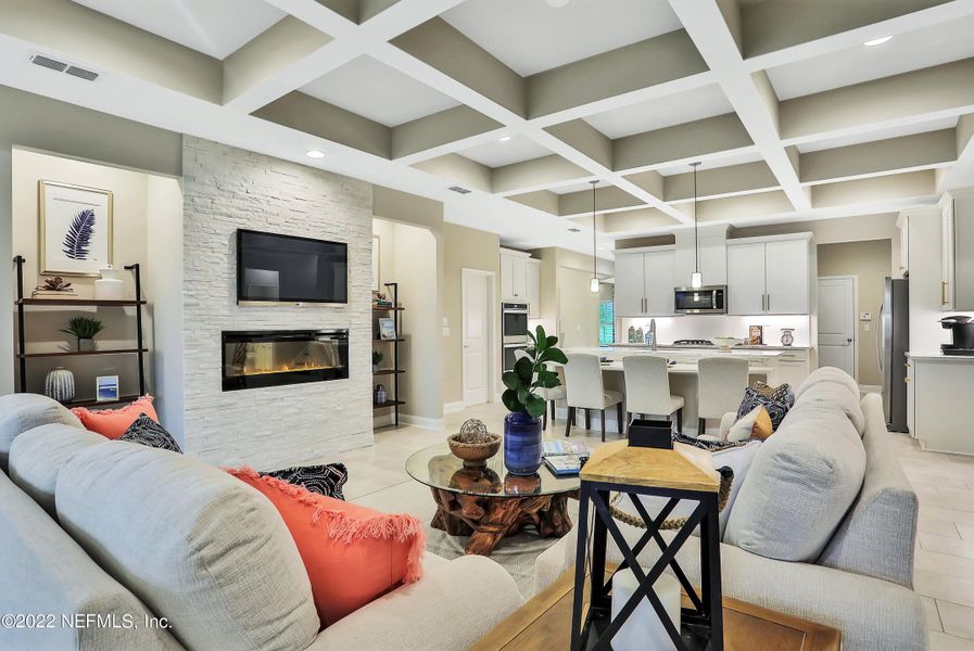 Furnished interior view inside a new home in Silver Landing at SilverLeaf, St. Augustine (Image 36).
