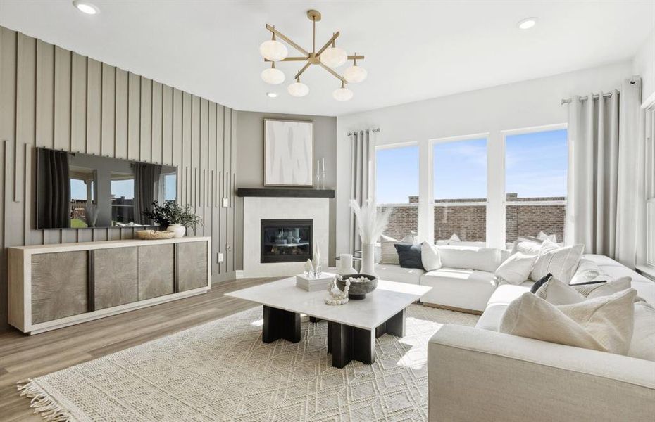 Spacious gathering room with large windows *Model Representation* Spacious gathering room with large windows *Model Representation*