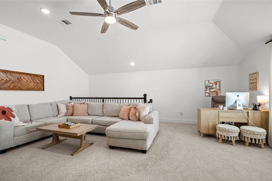 Furnished interior view inside a new home in Lone Star Landing, Montgomery (Image 30).