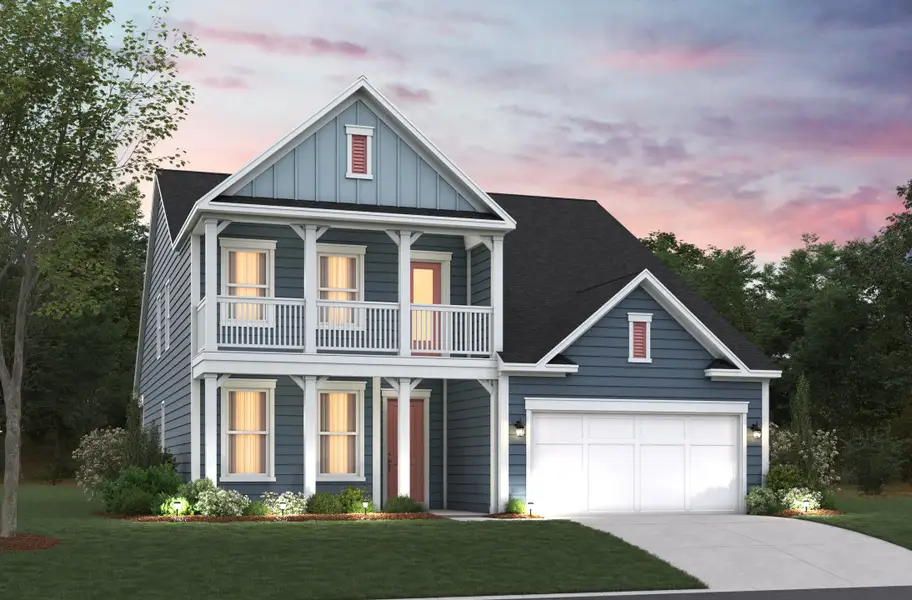 Representative exterior photo of a completed home built from the Mulberry by Beazer Homes in Marshfield: Reserve Collection, Longs, SC (Image 1). Representative exterior photo of a completed home built from the Mulberry by Beazer Homes in Marshfield: Reserve Collection, Longs, SC (Image 1).