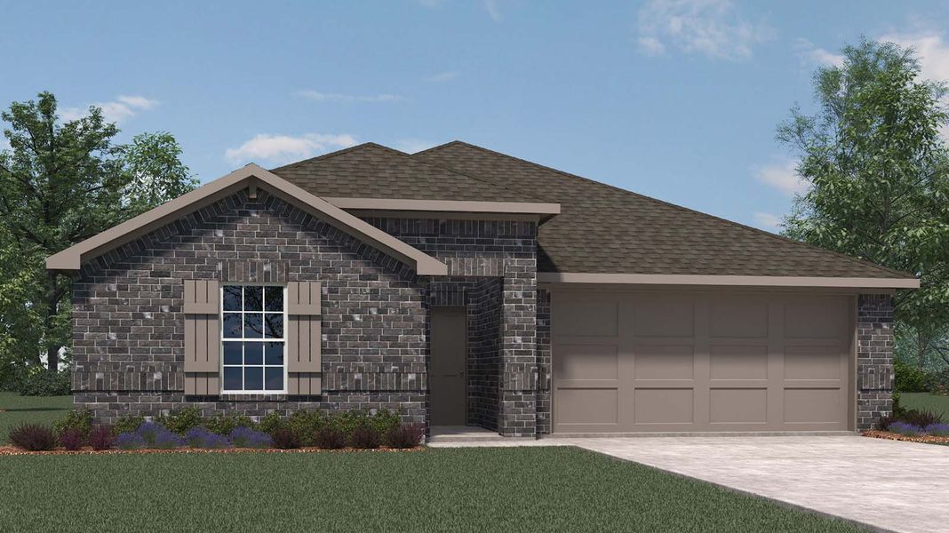 Representative exterior photo of a completed home built from the Burnet by D.R. Horton in Lago Mar, Texas City, TX (Image 1). Representative exterior photo of a completed home built from the Burnet by D.R. Horton in Lago Mar, Texas City, TX (Image 1).