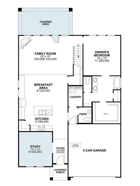 2D floor plan layout of this home in Lilyana, Celina, TX (Image 4). 2D floor plan layout of this home in Lilyana, Celina, TX (Image 4).