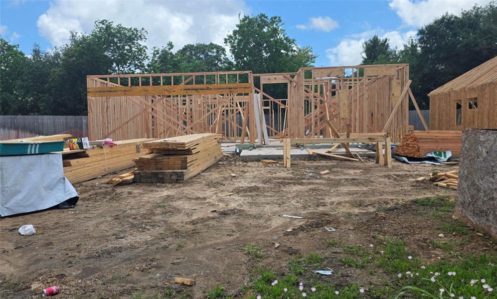 In-progress construction of a new home in Martha's Vineyard, Alvin, TX (Image 24).