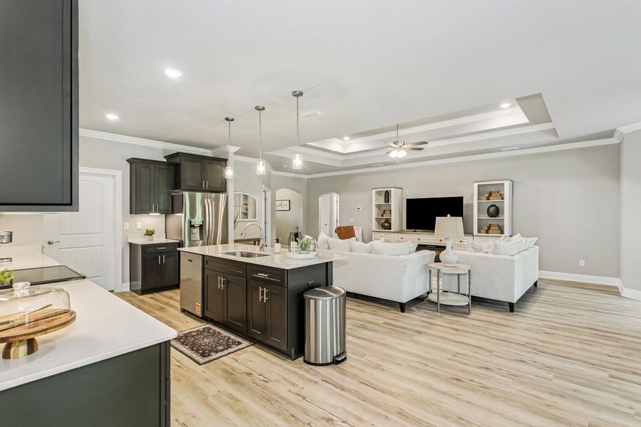 Furnished interior view inside a new home in Walther Reserve, Milton (Image 17).
