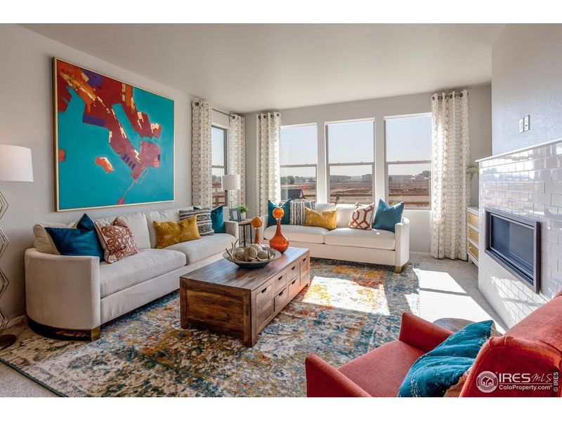 Furnished interior view inside a new home in Prairie Song, Windsor (Image 21).