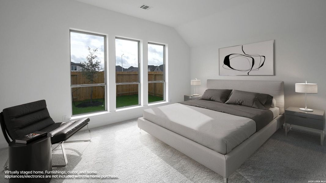 Furnished interior view inside a new home in Meadows of Mill Creek, Seguin (Image 10).