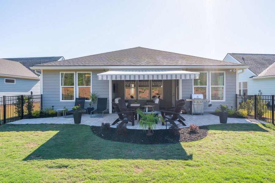 Exterior details and patio area of a home in Del Webb Charleston at Nexton, Summerville (Image 3).