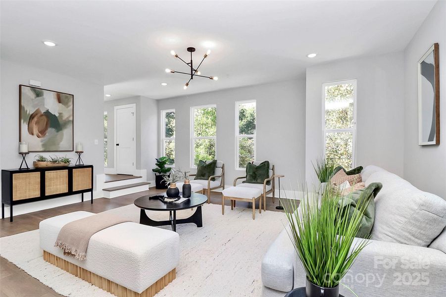 Furnished interior view inside a new home in , Charlotte (Image 8).