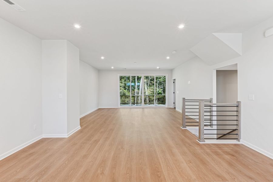 Representative unfurnished interior of a home built from the Isla by Tri Pointe Homes in Twinleaf Townes, Chapel Hill (Image 12).