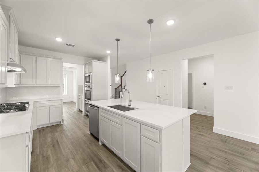 Furnished interior view inside a new home in Villages of Creekwood, Frisco (Image 9).