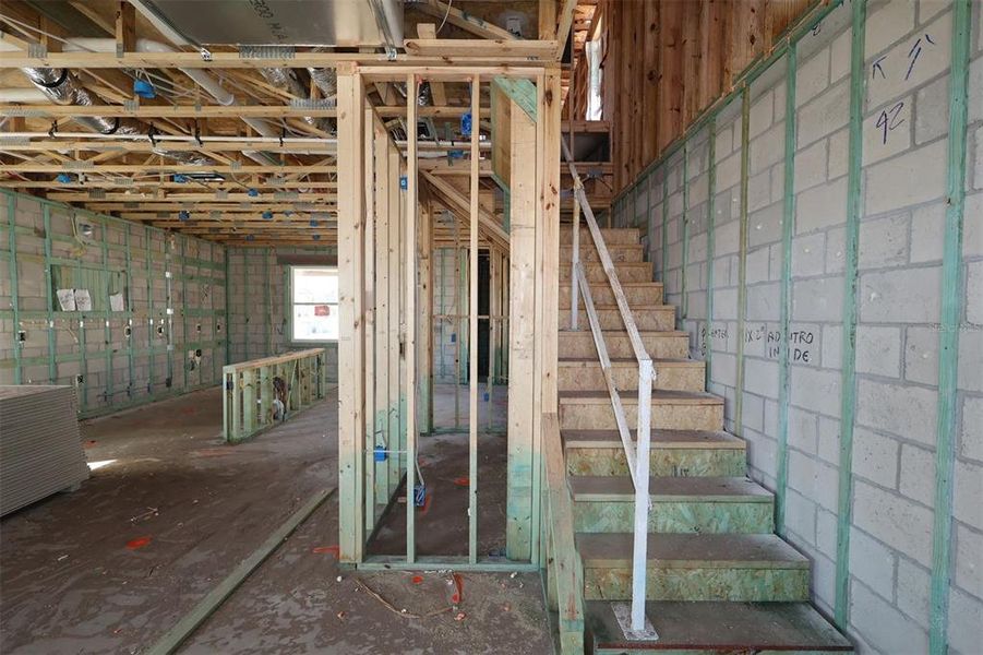 In-progress construction of a new home in Center Lake on the Park, St. Cloud, FL (Image 15).