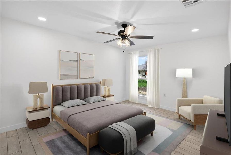 Furnished interior view inside a new home in , Gun Barrel City (Image 10). Furnished interior view inside a new home in , Gun Barrel City (Image 10).