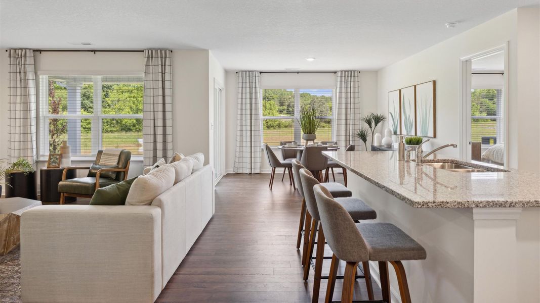 Furnished interior view inside a new home in Price's Point, Knoxville (Image 17).
