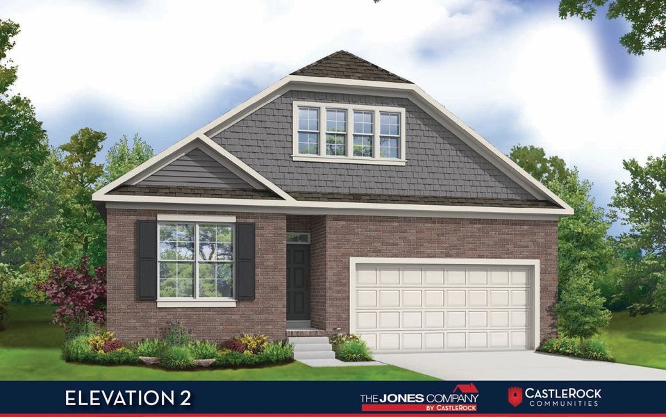 Representative exterior photo of a completed home built from the Albright by CastleRock Communities in McCain's Station, Gallatin, TN (Image 2).