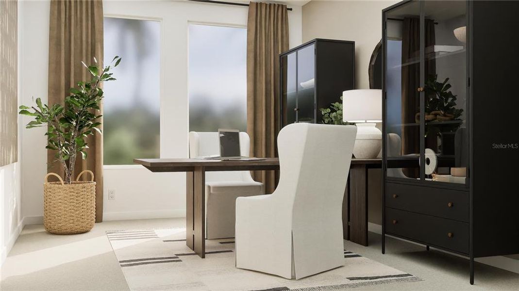 Furnished interior view inside a new home in , Clermont (Image 9).