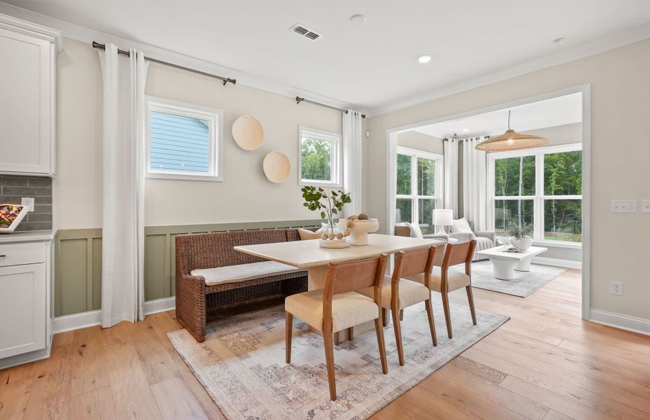 Furnished interior view inside a new home in Forest Creek, Waxhaw (Image 8). Furnished interior view inside a new home in Forest Creek, Waxhaw (Image 8).