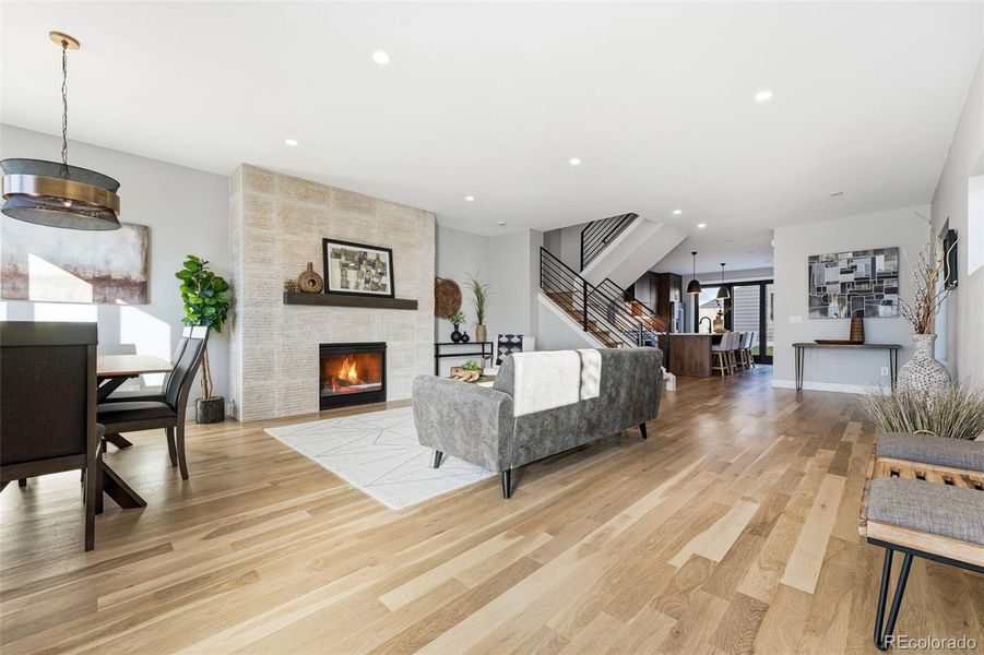 Furnished interior view inside a new home in , Denver (Image 6). Furnished interior view inside a new home in , Denver (Image 6).