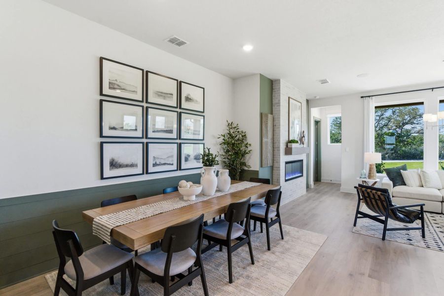 Furnished interior view inside a new home in Prominence – Now Selling, San Antonio (Image 15). Furnished interior view inside a new home in Prominence – Now Selling, San Antonio (Image 15).