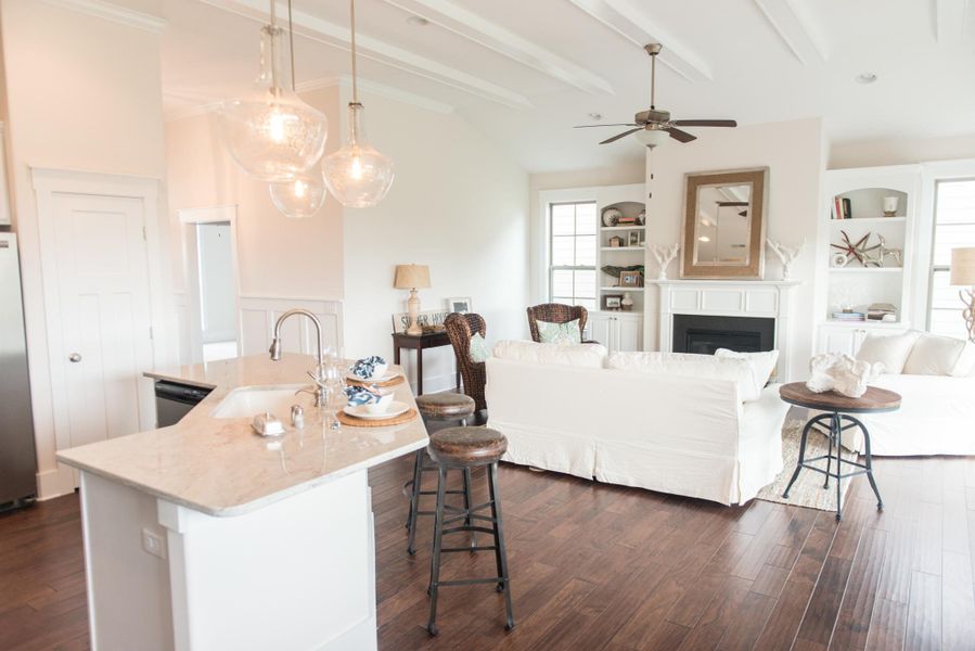 Representative furnished interior of a home built from the Lanai by Bill Clark Homes in The Sanctuary at Sunset Beach, Sunset Beach (Image 11). Representative furnished interior of a home built from the Lanai by Bill Clark Homes in The Sanctuary at Sunset Beach, Sunset Beach (Image 11).