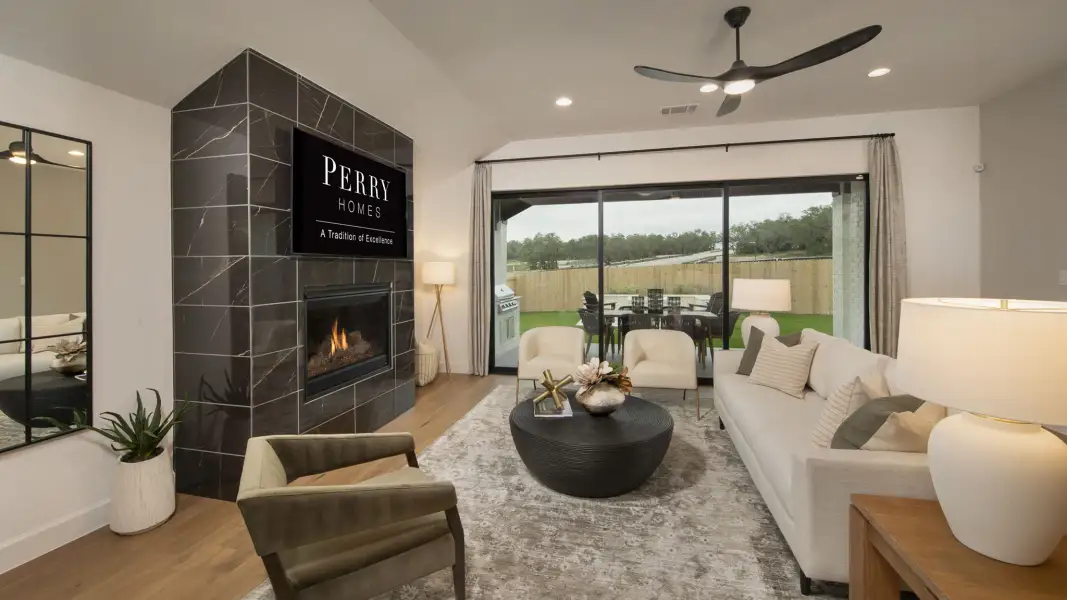 Furnished interior view inside a new home in Mayfair, New Braunfels (Image 13). Furnished interior view inside a new home in Mayfair, New Braunfels (Image 13).