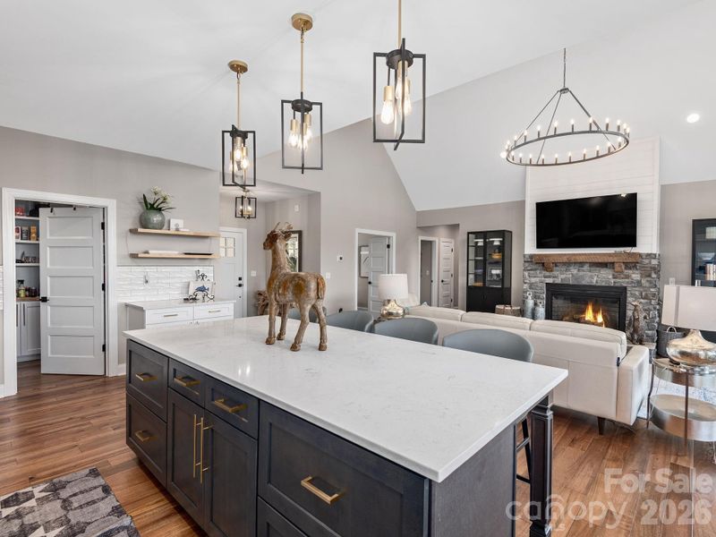 Furnished interior view inside a new home in , Hendersonville (Image 11).