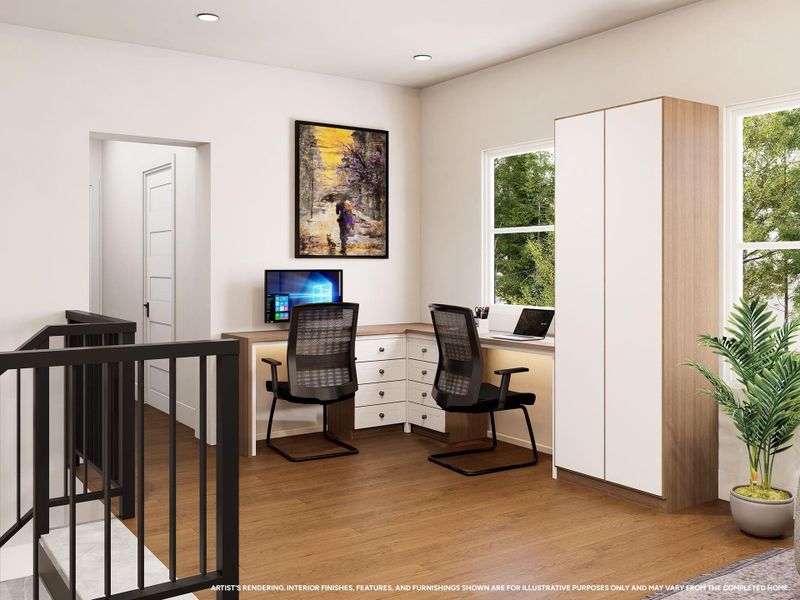 More than an extra room, the multi-use area is a blank canvas designed for the moments that matter most. From morning productivity to evening relaxation, this adaptable space provides endless possibilities to personalize your home and make it truly your own.