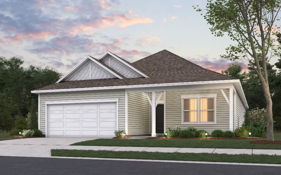 Representative exterior photo of a completed home built from the Compton by Pulte Homes in Carriage Estates, Lexington, SC (Image 19).