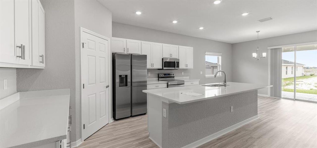 Furnished interior view inside a new home in Vista Trace, Belleview (Image 4).