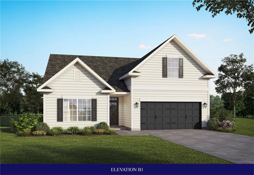 Front exterior of a new home in , Homer, GA, highlighting curb appeal (Image 1). Front exterior of a new home in , Homer, GA, highlighting curb appeal (Image 1).