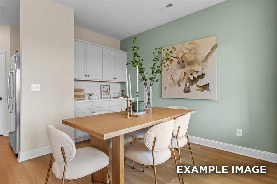 Furnished interior view inside a new home in Mercer Meadows, Royse City (Image 9).