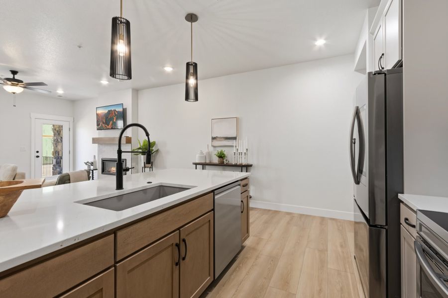 Representative furnished interior of a home built from the The Crestone by Landmark Homes in Northfield at Old Town, Fort Collins (Image 8).