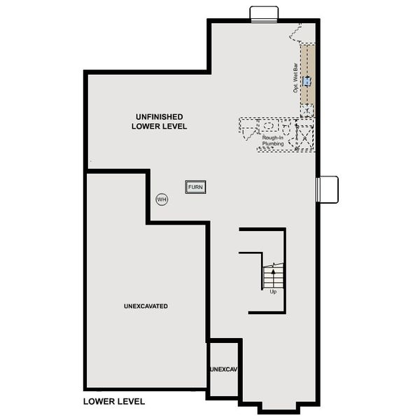 2D floor plan layout for the The Shenandoah by Century Communities in Legacy at Kime Ranch, Parker, CO (Image 8).