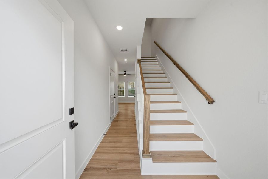 First floor has no carpet.