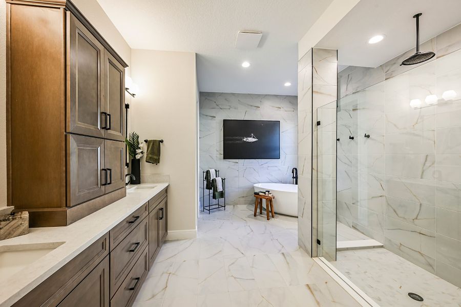 Representative furnished interior of a home built from the Key Largo II by Homes by WestBay in Barrington Preserve, Brandon (Image 5).