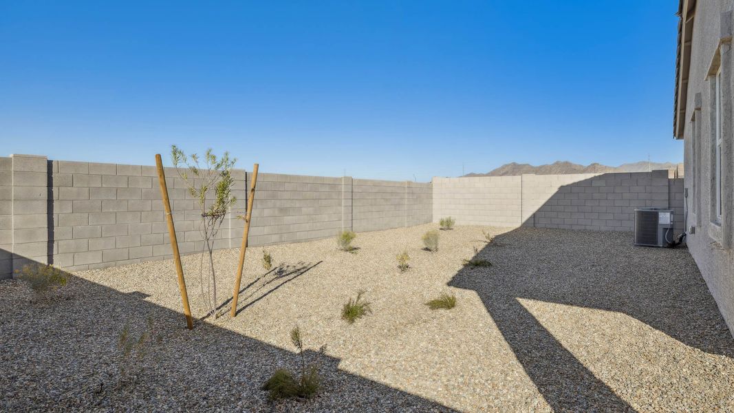 Exterior details and patio area of a home in Desert Moon Estates, Buckeye (Image 25).