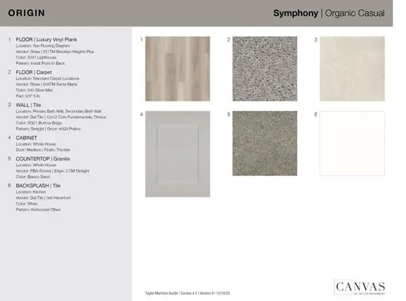 15404 Betsy Street design selections! This home is currently under construction and selections are subject to change.