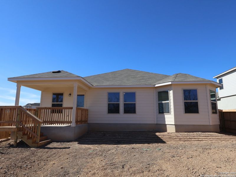 Exterior details and patio area of a home in Greenspoint Heights, Seguin (Image 23).