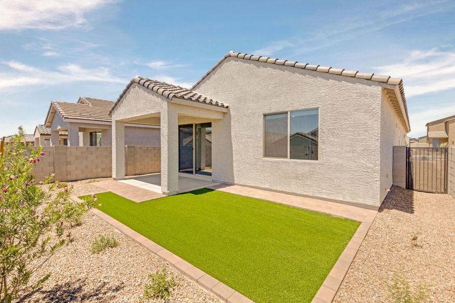 Exterior details and patio area of a home in Blackhawk, Tucson (Image 9). Exterior details and patio area of a home in Blackhawk, Tucson (Image 9).