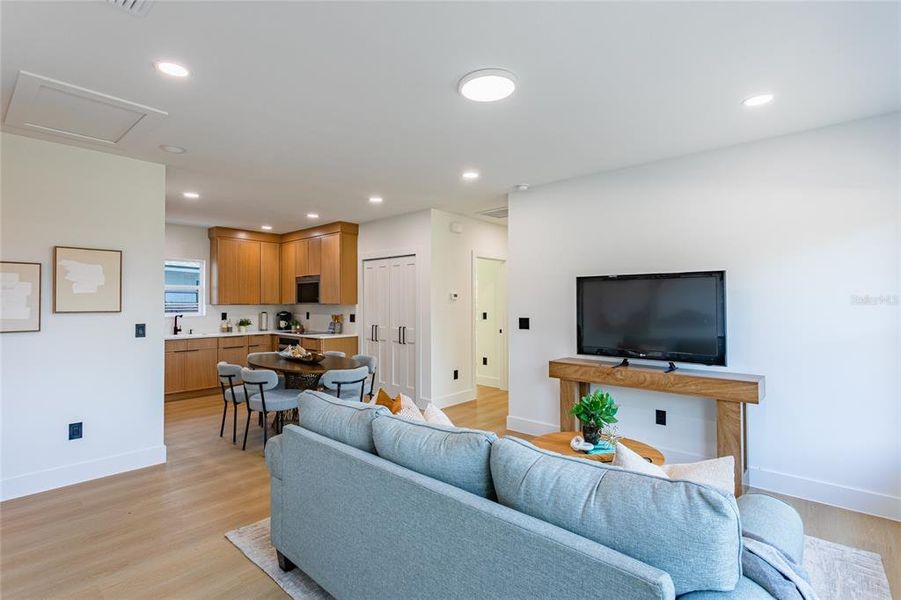 Furnished interior view inside a new home in , St. Petersburg (Image 30).